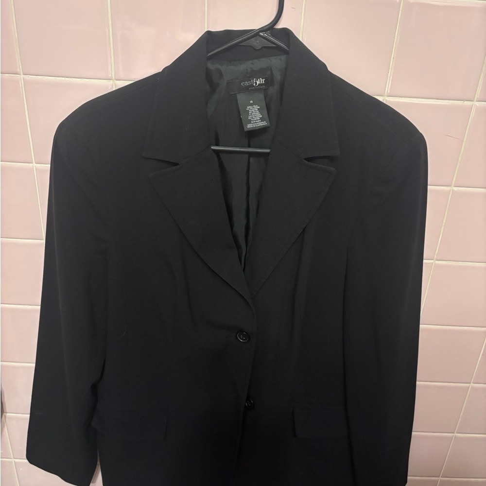 East 5th Black Blazer Professional Suit Jacket